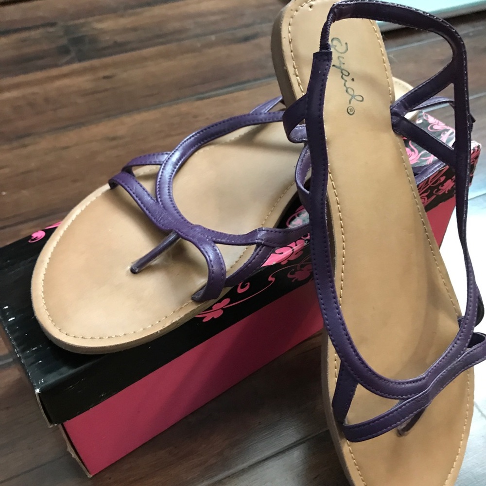 Size 11 Purple strap sandals